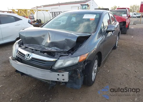 2012 Honda Civic Lx из США, поврежденный, VIN 19XFB2F5XCE094371